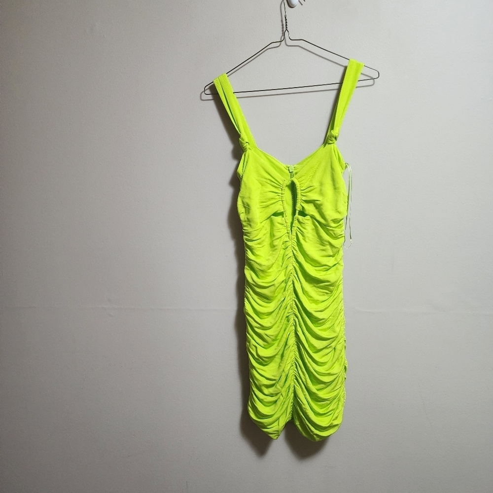 Zara Neon Green Mini Dress